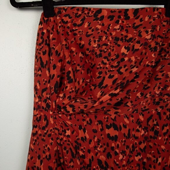 The Limited orange cheetah print strapless dress-6 - Picture 2 of 5